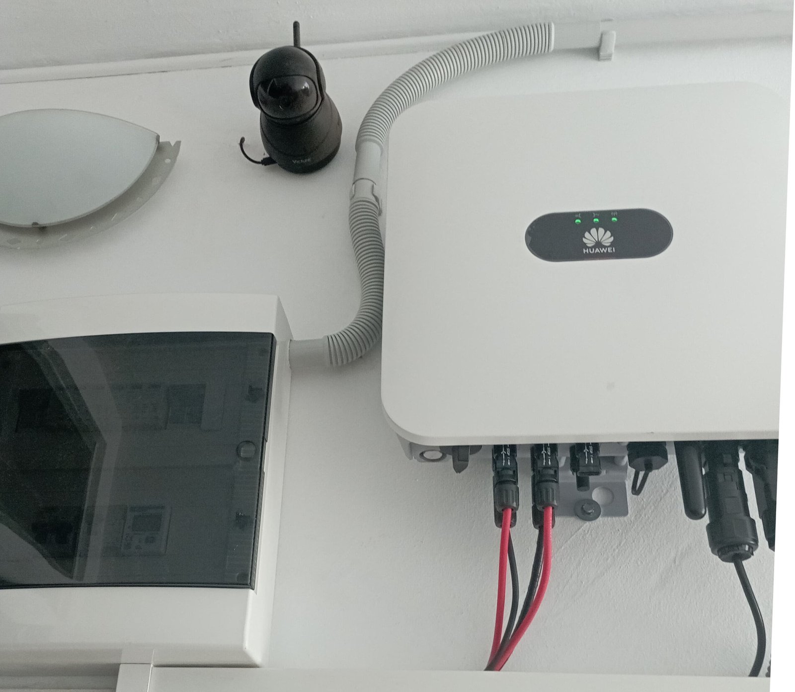 Inverter connected to electricity supply